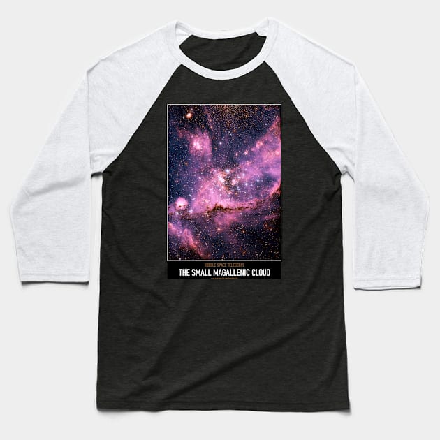 High Resolution Astronomy The Small Magallenic Cloud Baseball T-Shirt by tiokvadrat